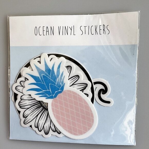 NEW OCEAN VINYL DECAL STICKER SET OF 4 - Picture 2 of 8